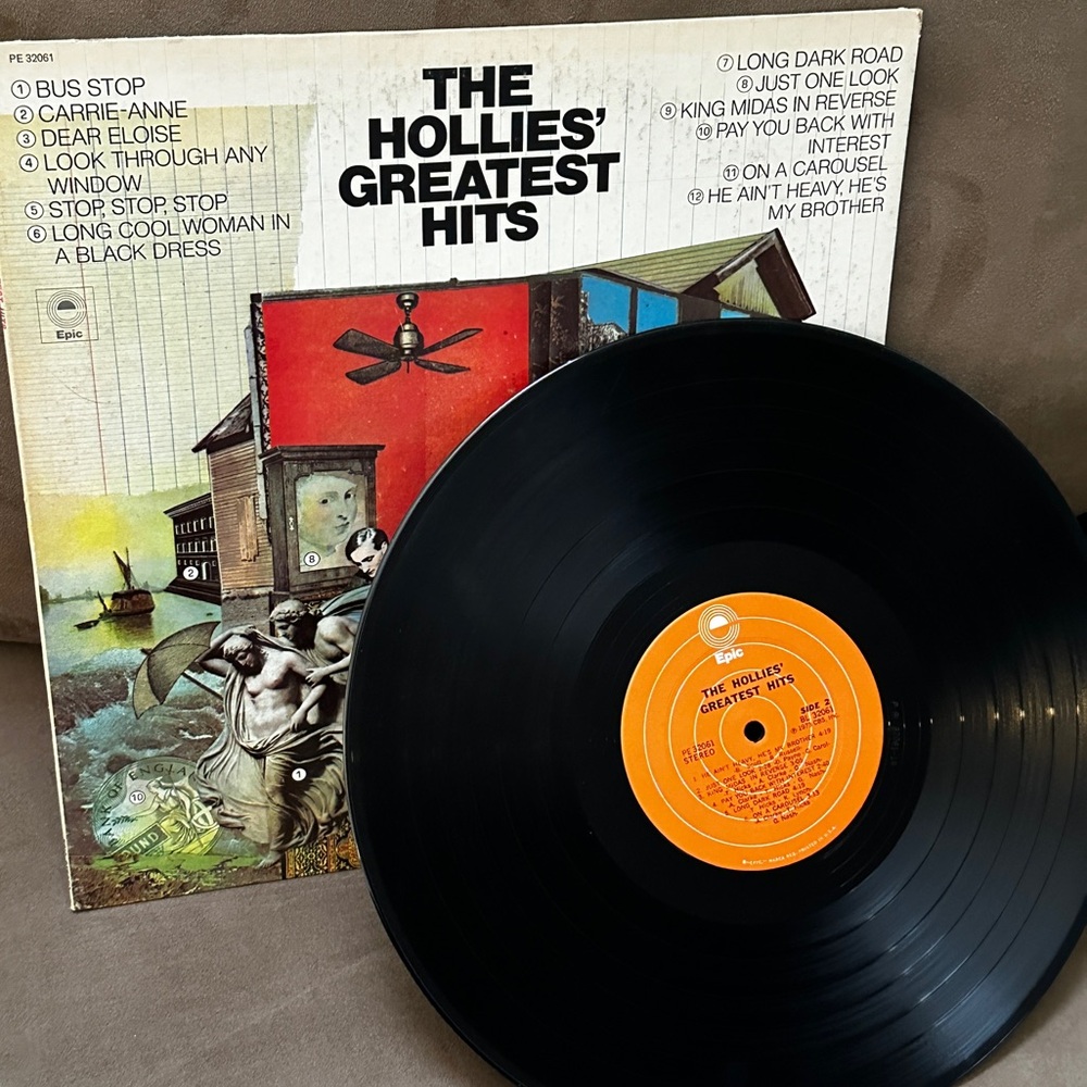 Vinyl Record The Hollies Greatest Hits Collector Item 1970s 1973 Epic READ DESCR